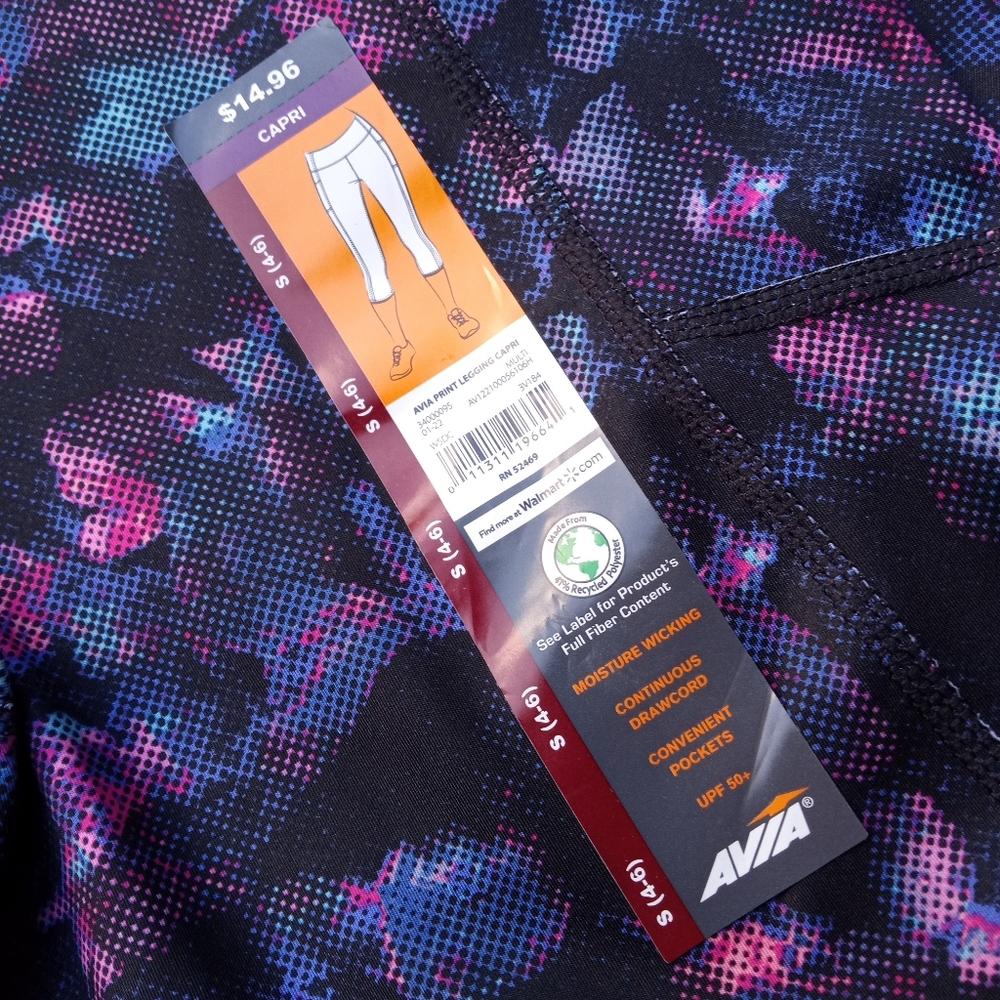 NWT Avia Capri Leggings size S (4-6) - Picture 7 of 11